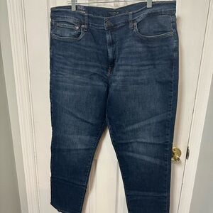 NEW - Men’s Lucky Brand 412 Athletic Slim Fit Dark Blue Jeans 38x32